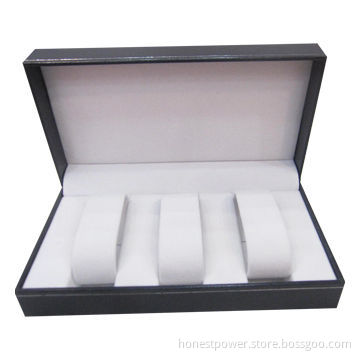Watch Boxes, Made of Plastic with Leatherette Paper, Customized Designs and Sizes Accepted